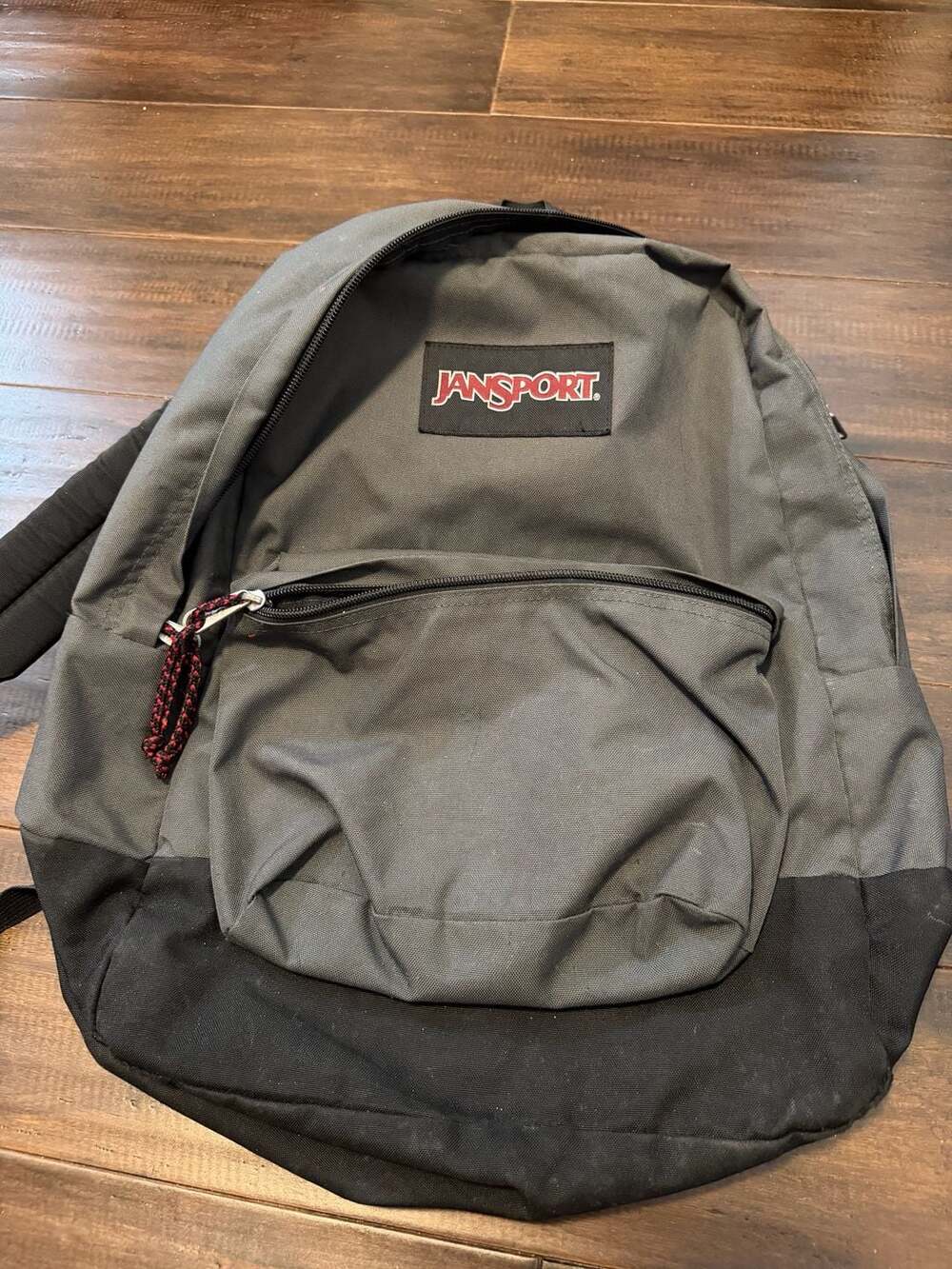 JanSport SuperBreak Backpack Grey and Black